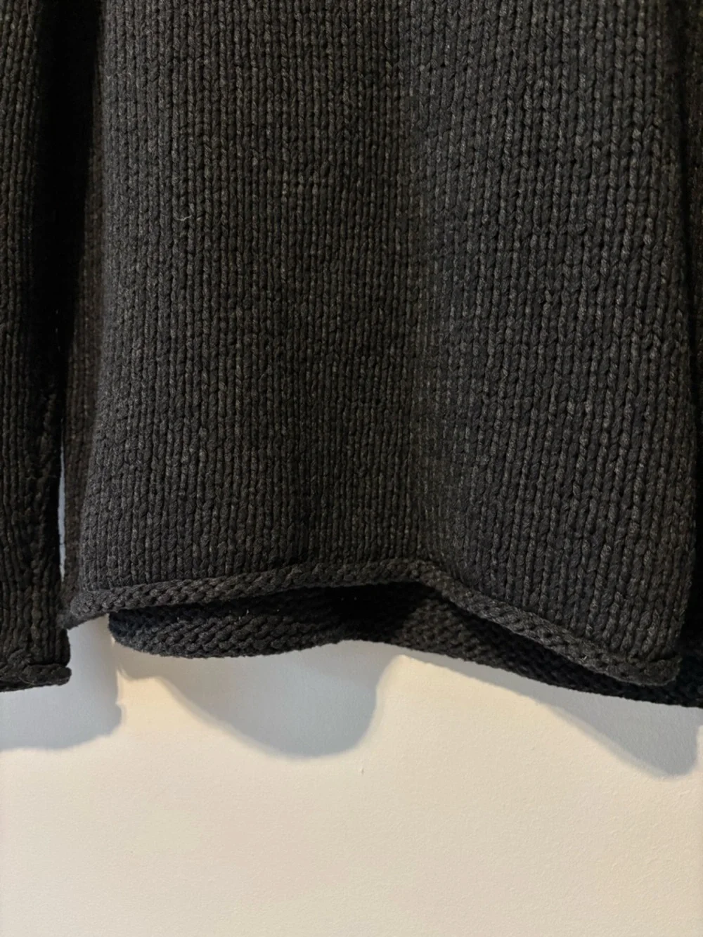 White + Warren Women’s Charcoal Gray Cotton Blend Sweater Size Large - Picture 8 of 9